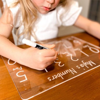 Personalised Numbers Tracing Board, Child Learning & Development