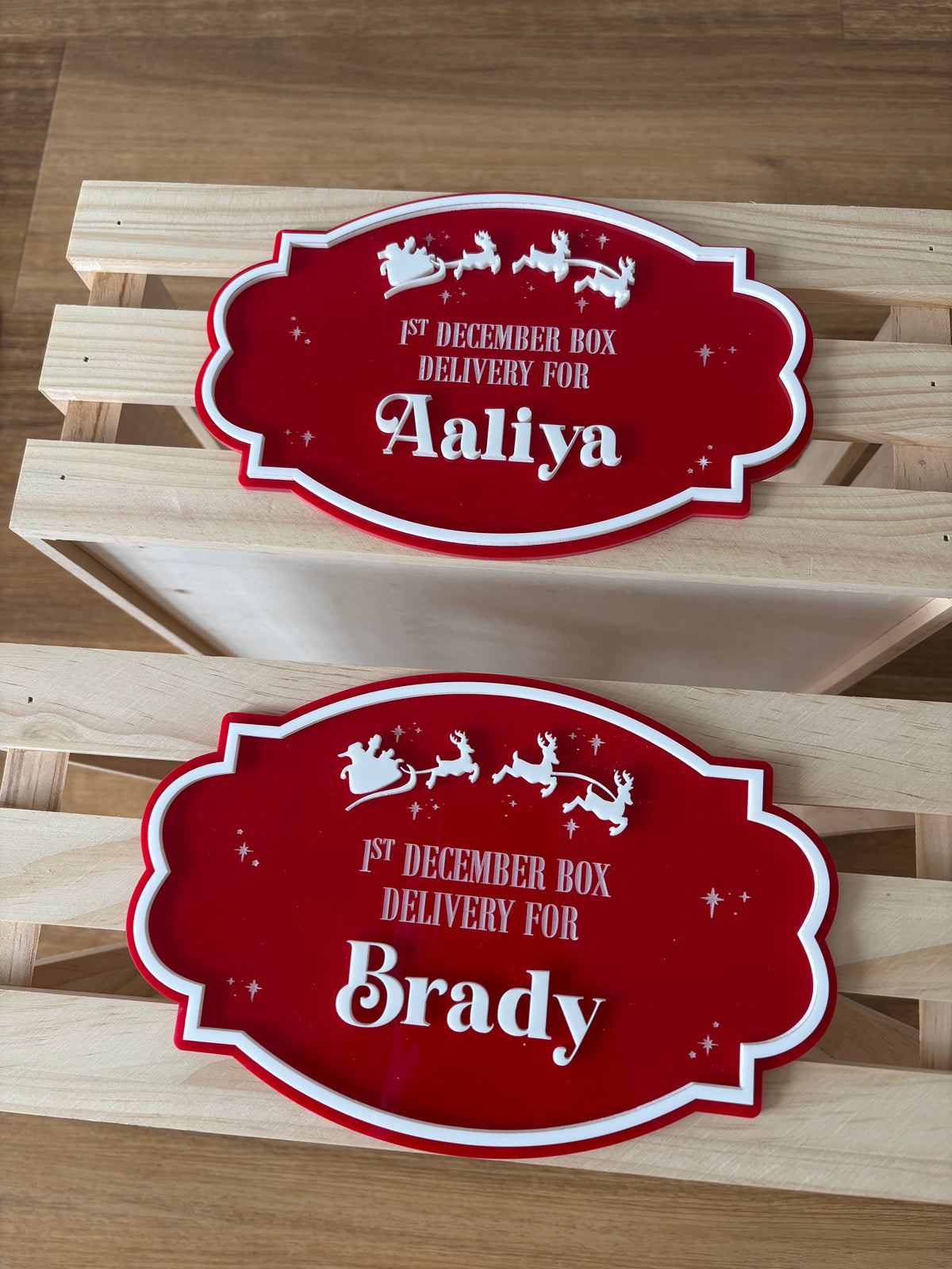 PLAQUE ONLY - Acrylic Christmas Plaque
