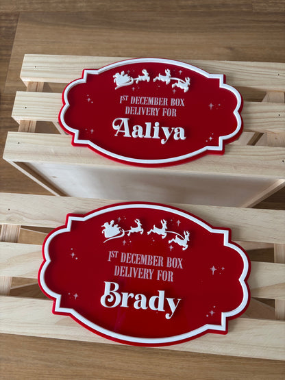 PLAQUE ONLY - Acrylic Christmas Plaque