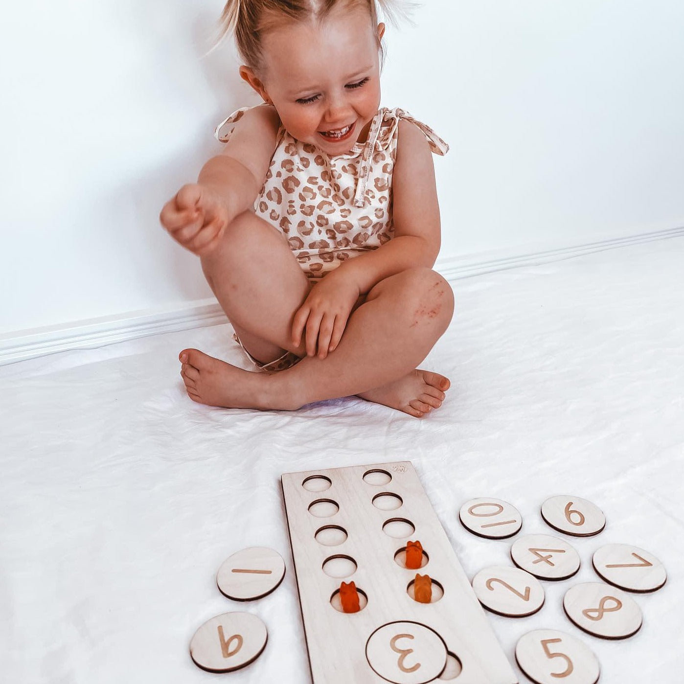 Montessori Counting Tray | Educational Game