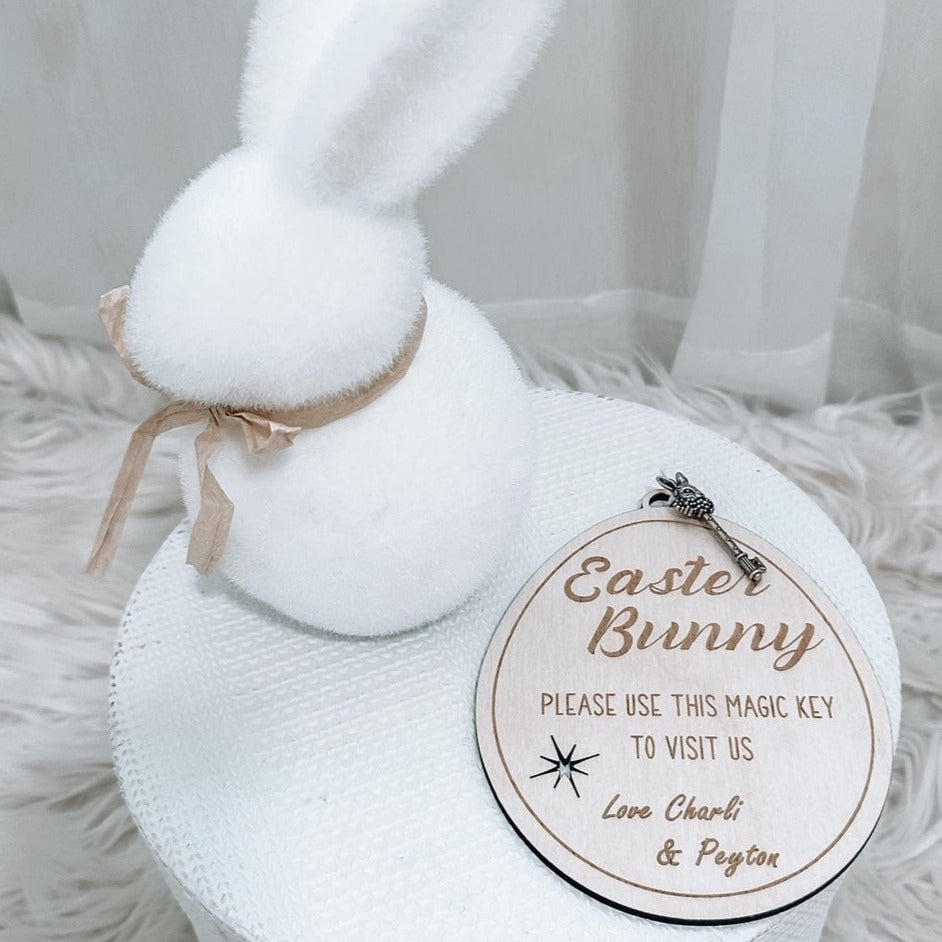 Easter Bunny Magical Key with a bunny prop