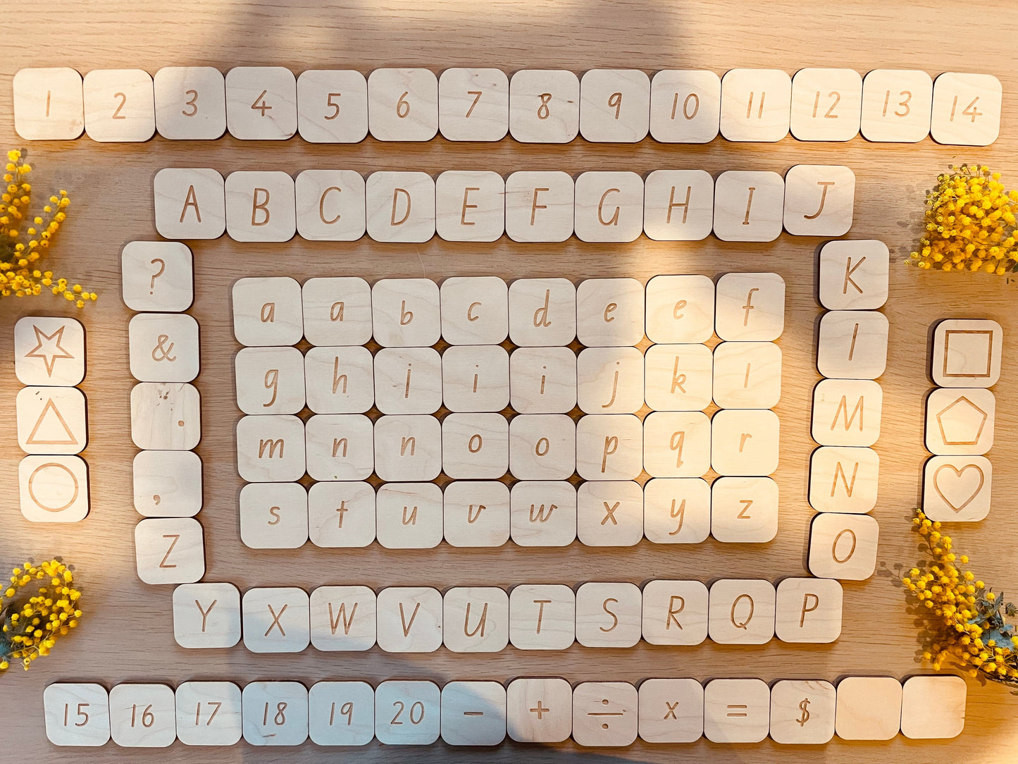 Alphabet and Number Tiles with My Luxeve