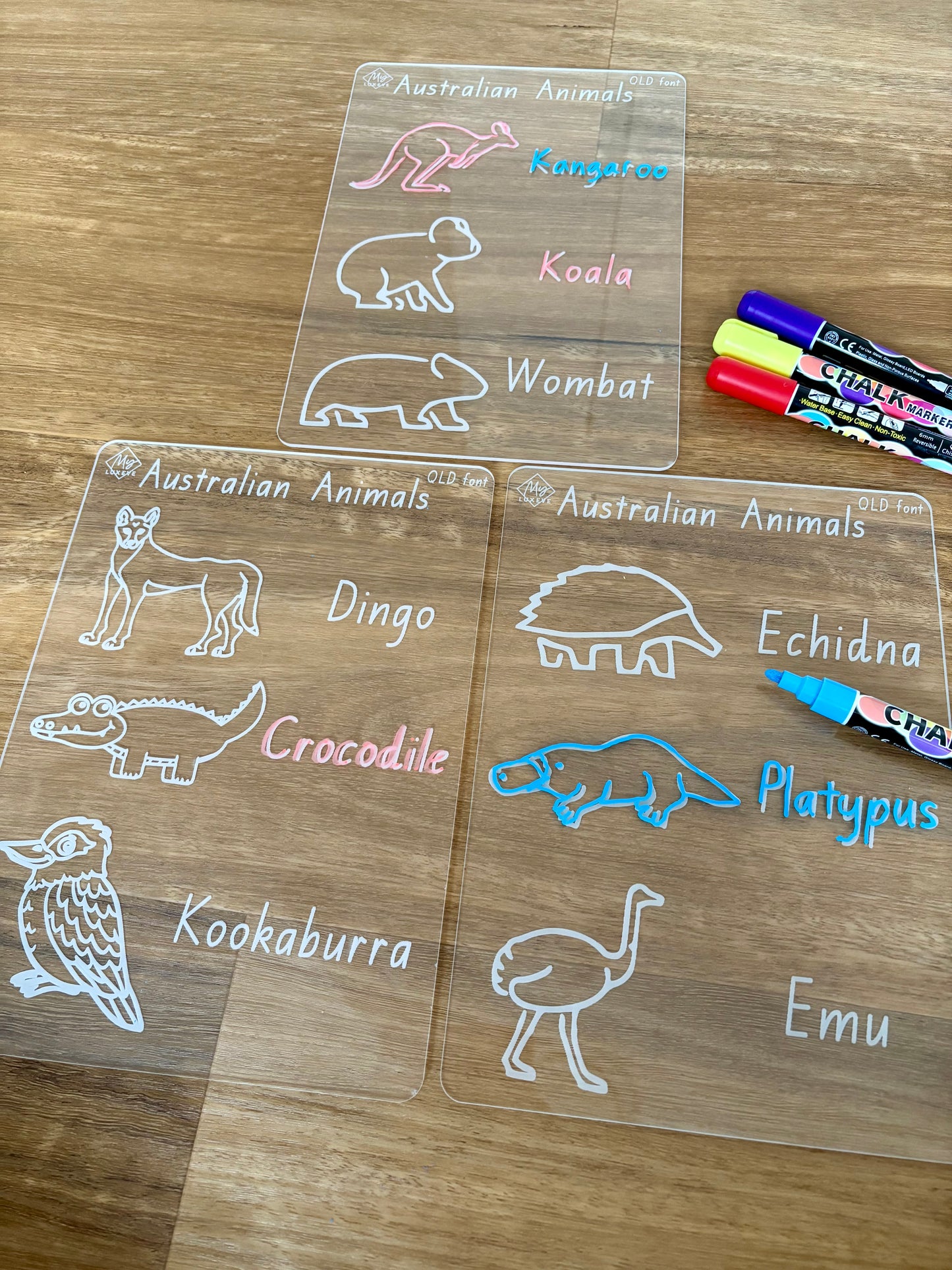 Australian Animals Tracing Board Bundle