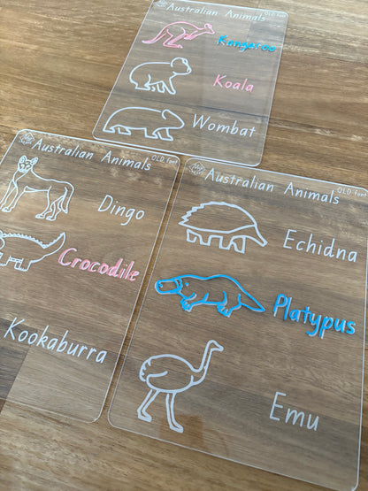 Australian Animals Tracing Board Bundle
