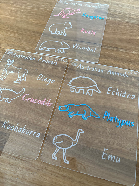 Australian Animals Tracing Board Bundle