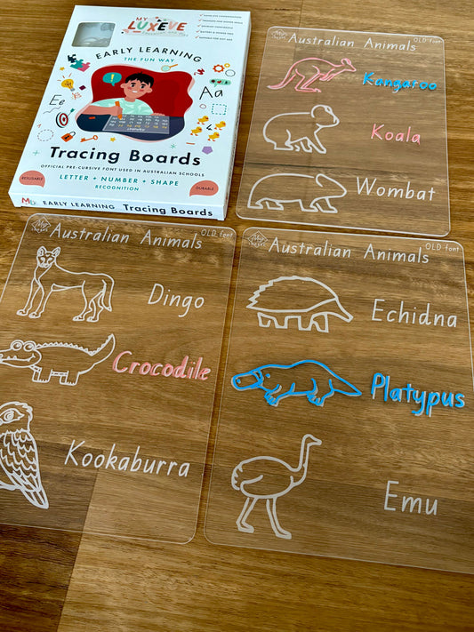 Australian Animals Tracing Board Bundle