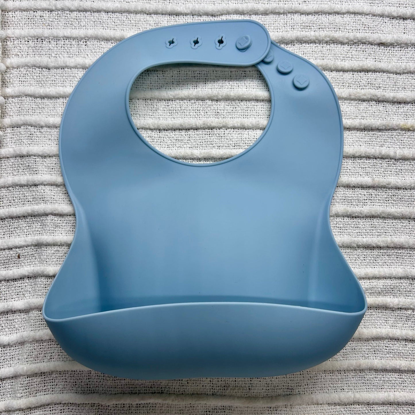 Blue Silicone Bib