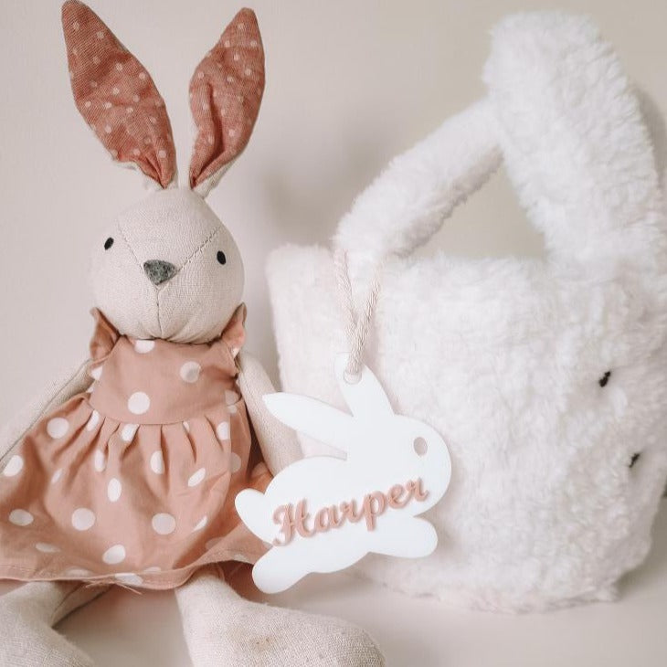 Personalised Acrylic Bunny Tag | My Luxeve