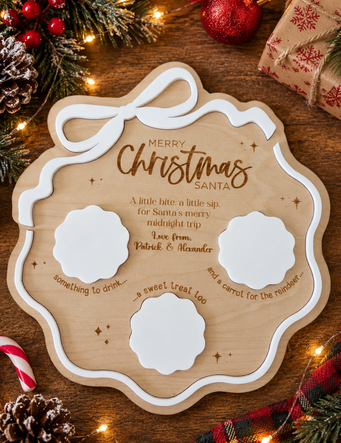 Merry Christmas Santa Treat Board