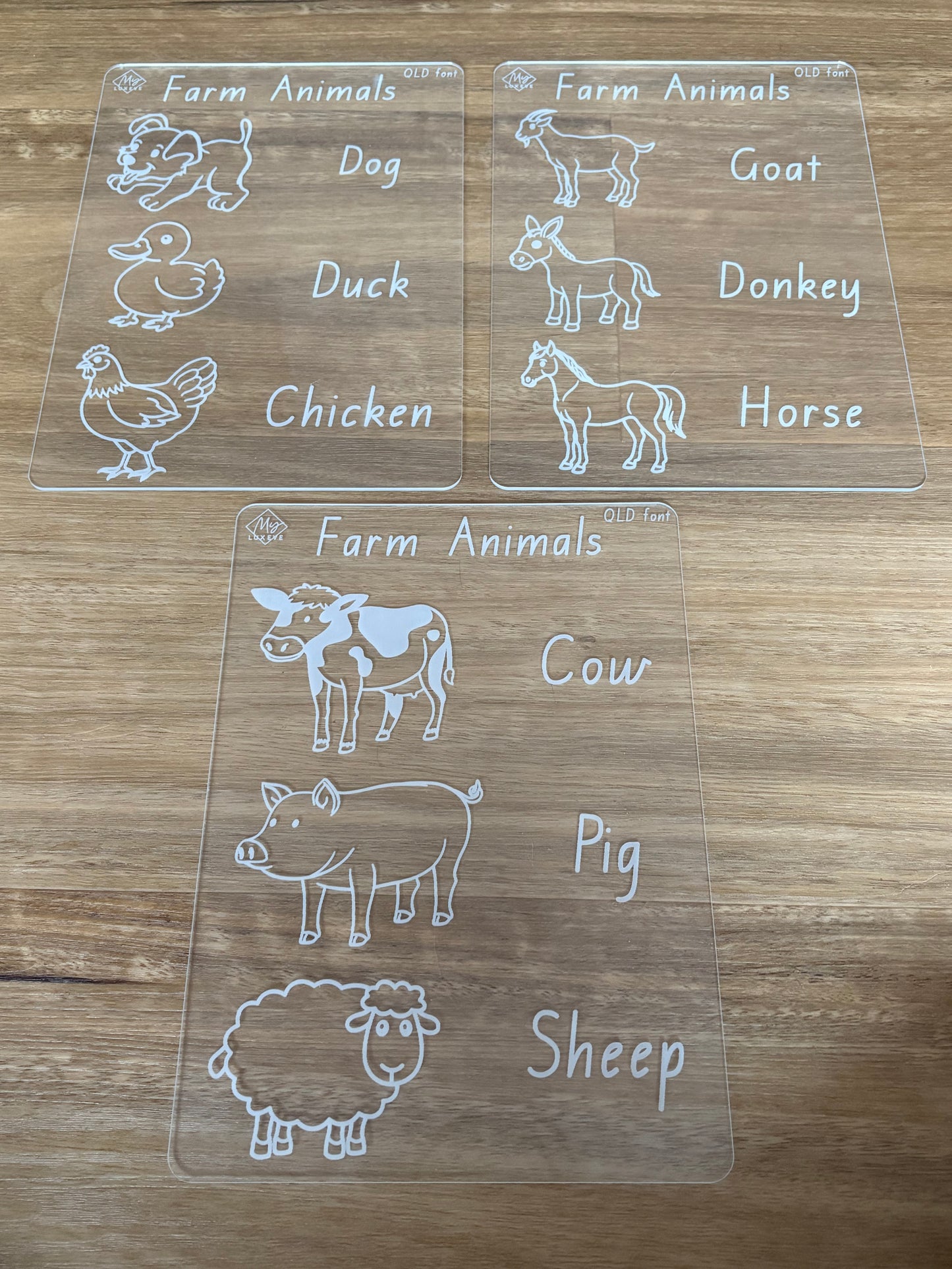 Farm Animals Tracing Board Bundle