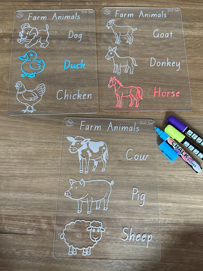 Farm Animals Tracing Board Bundle