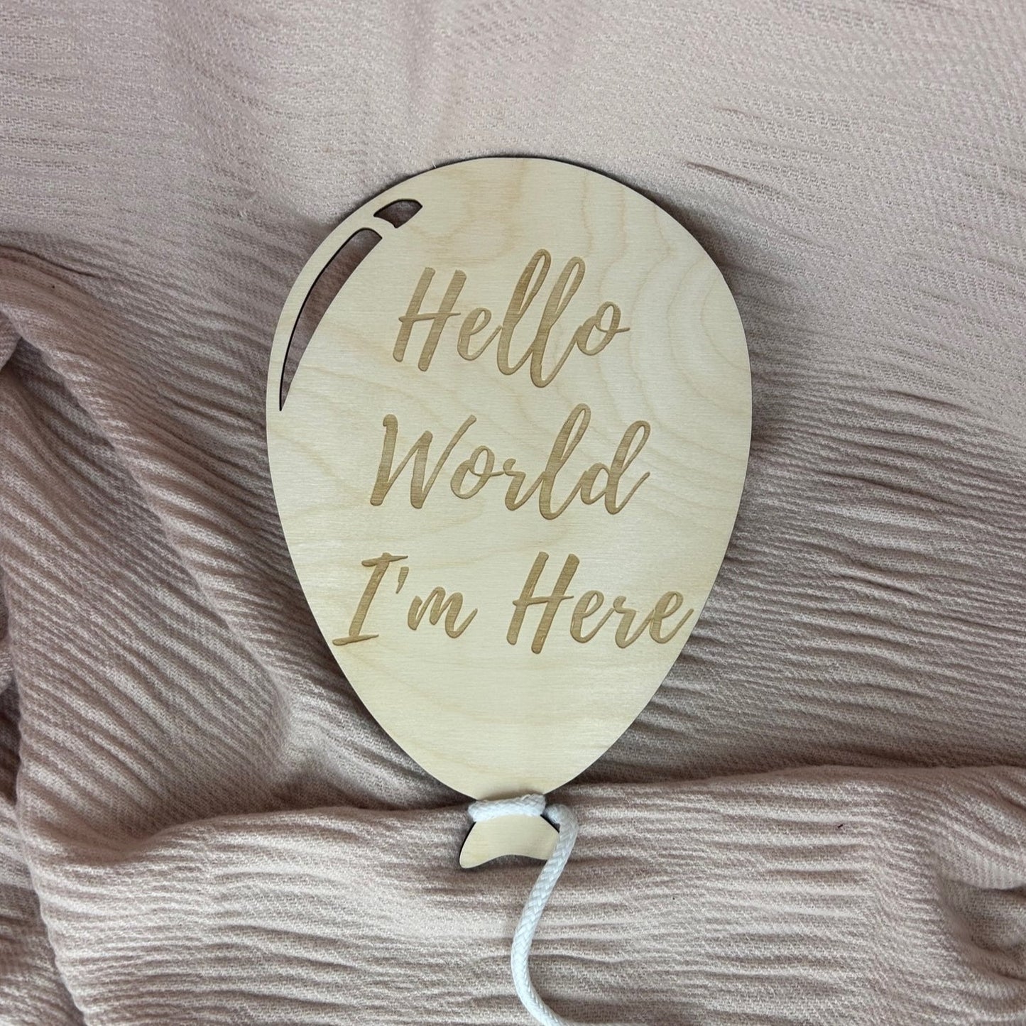 Balloon Hello World I'm Here Announcement
