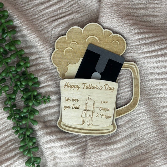 Beer Themed Gift Card Holder | Gift for Men