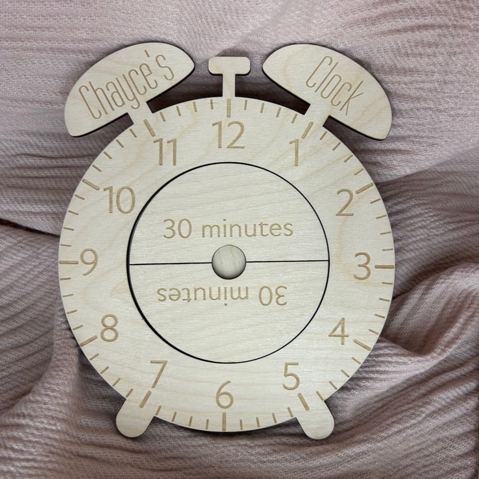 Montessori Timber Learning Clock