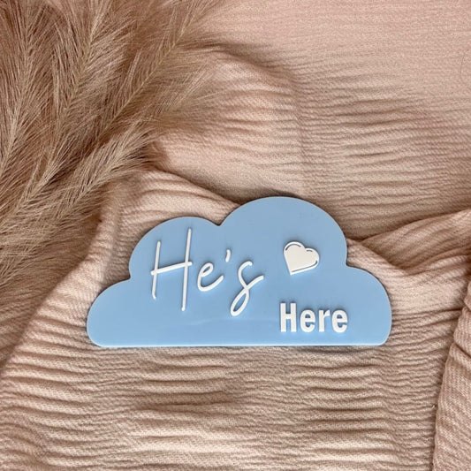 He's Here Cloud Announcement Disc