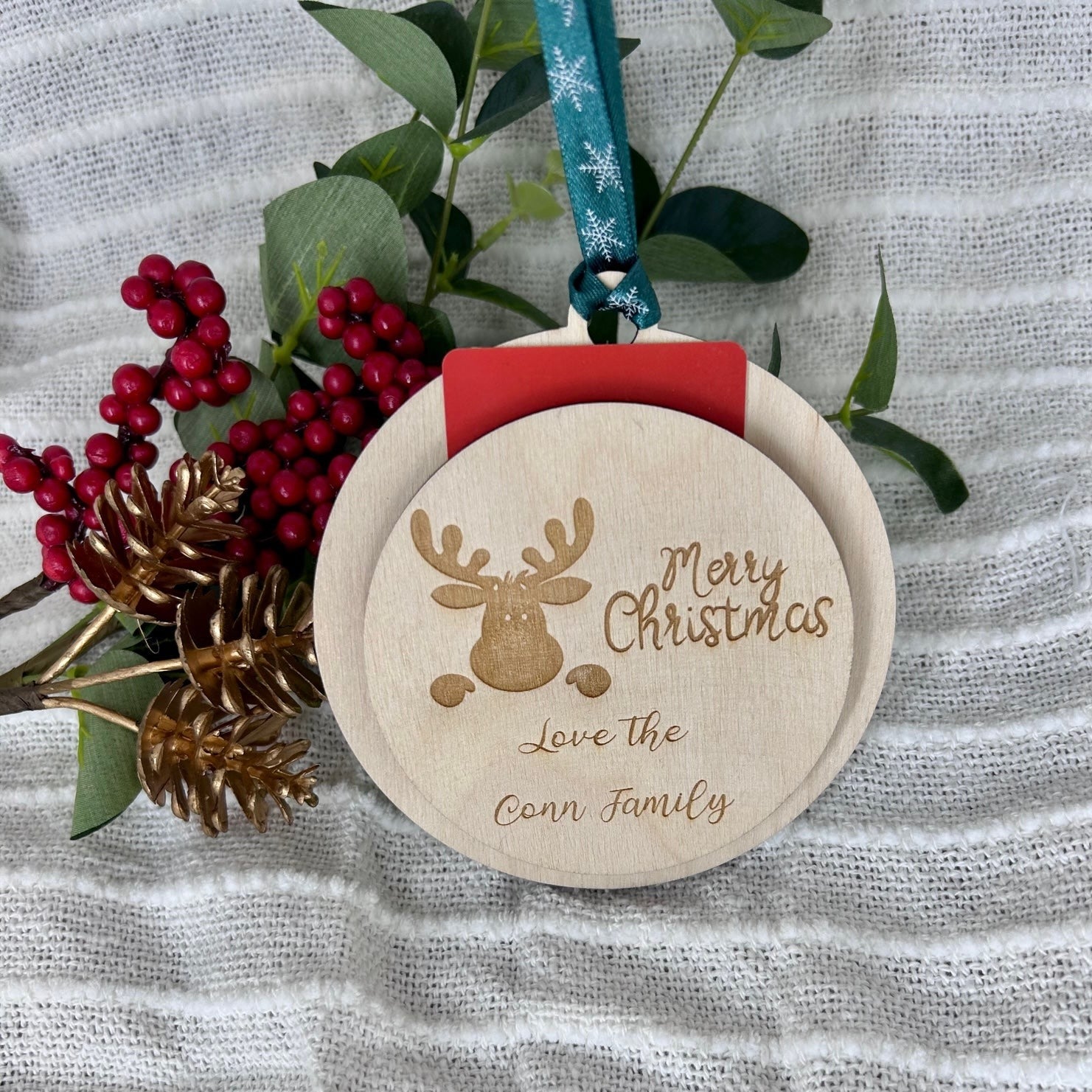 Christmas Reindeer Gift Card Holder