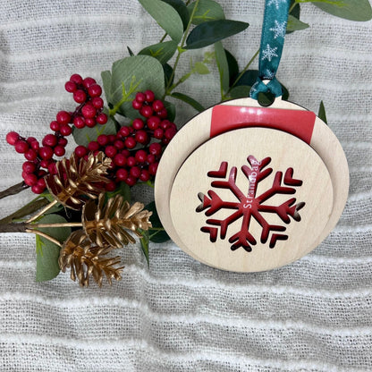 Christmas Snowflake Gift Card Holder that doubles as a tree ornament