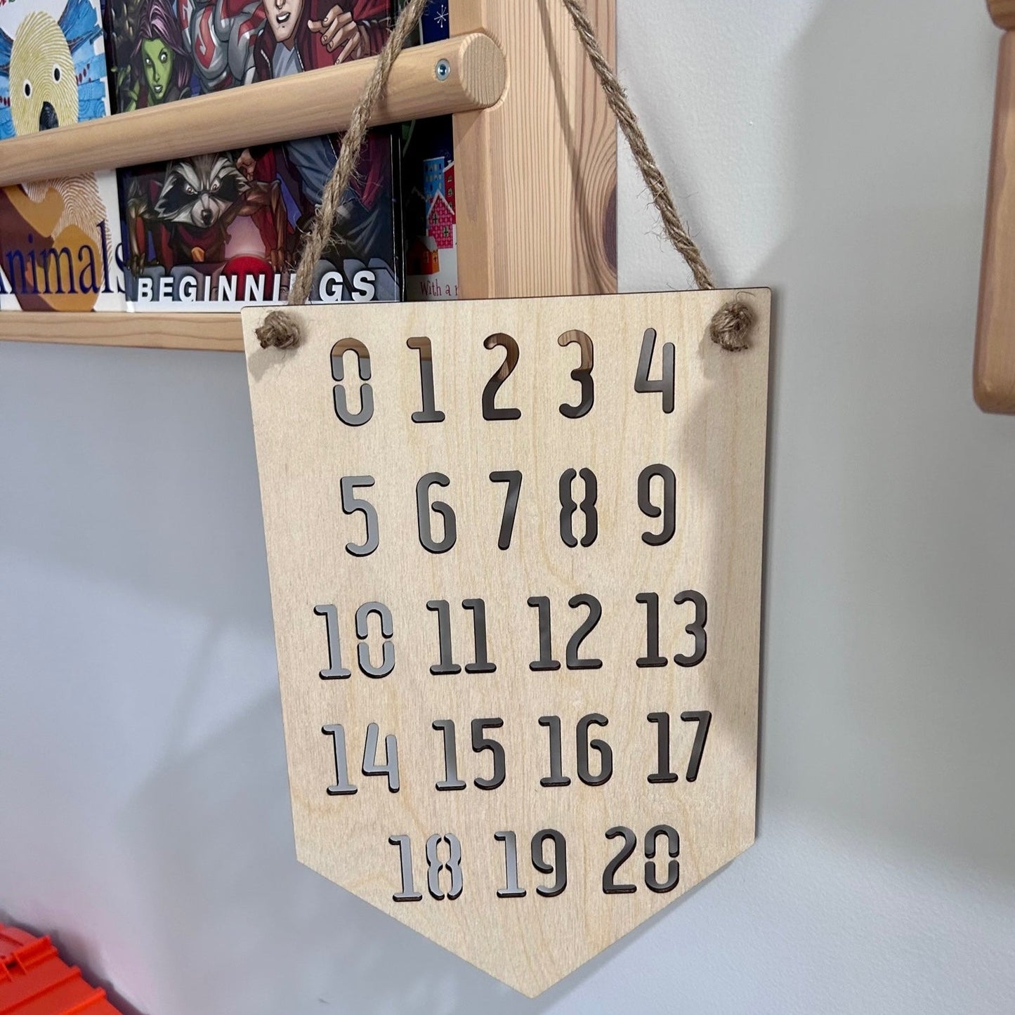 Numbers 0-20 Wall Hanging Sign | Educational