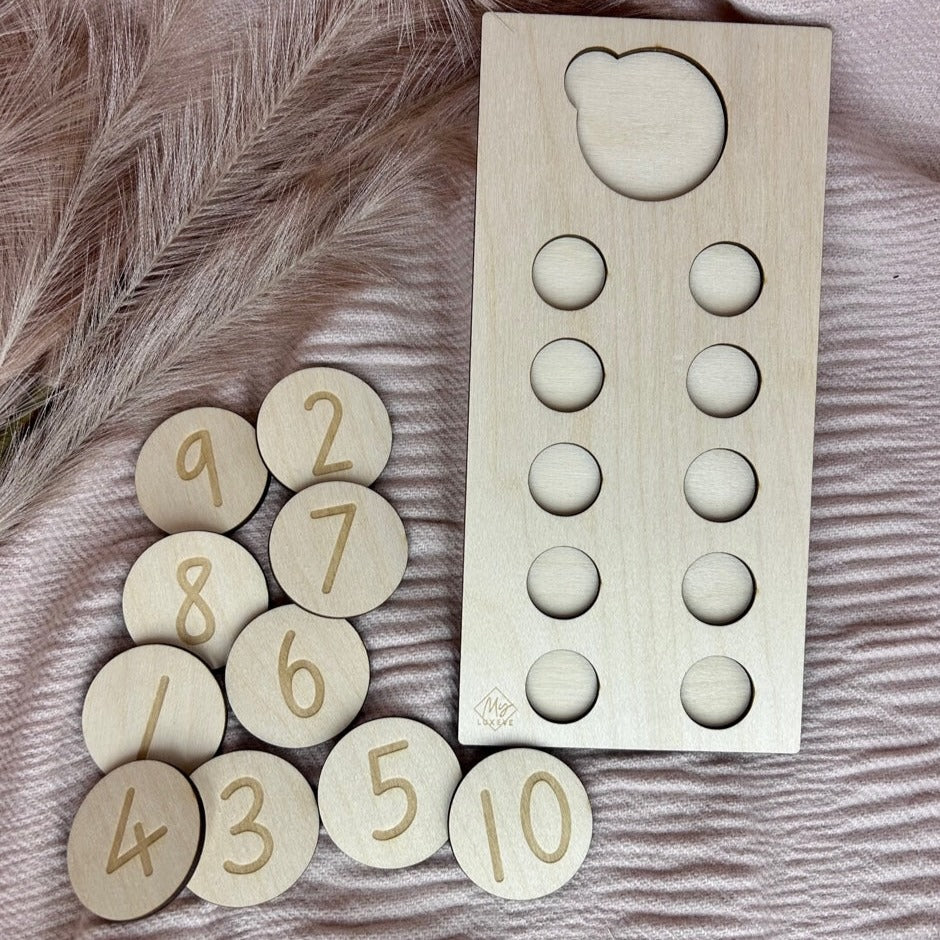 Montessori Counting Tray | Educational Game