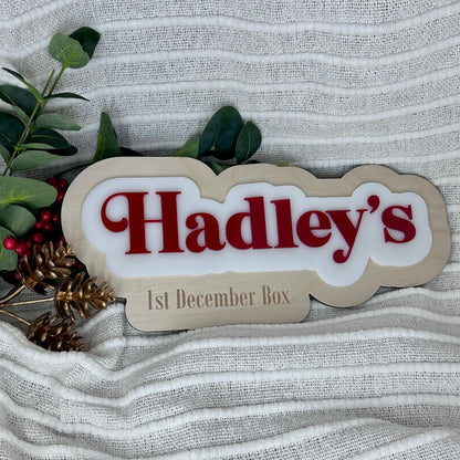 Christmas Wooden Crate Plaque