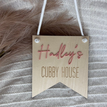 Cubby House Sign
