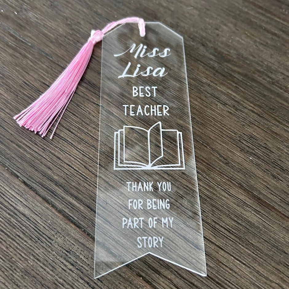 Acrylic Teachers|Educators Bookmark Personalised
