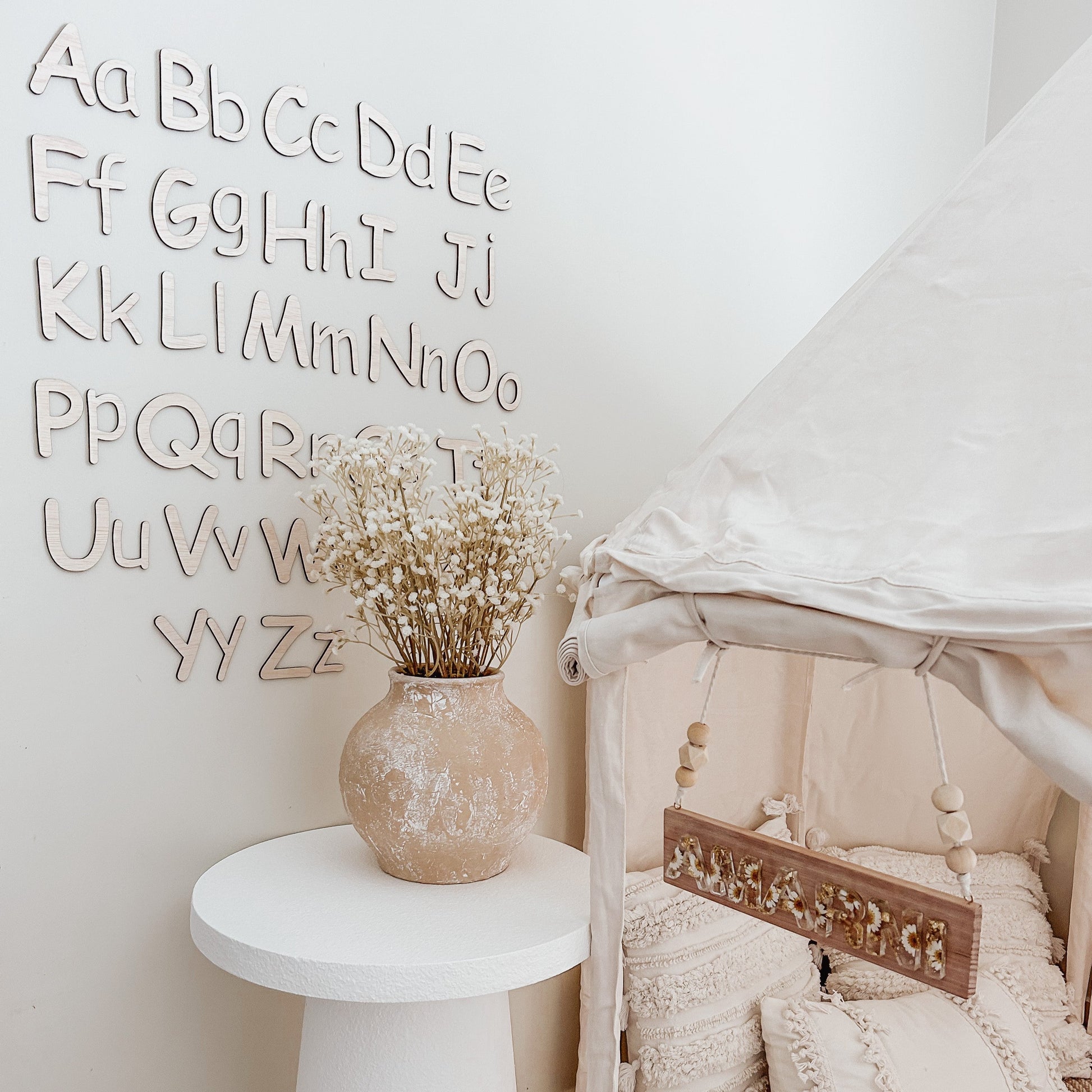 Alphabet Wall Script | Playroom Decor | My Luxeve