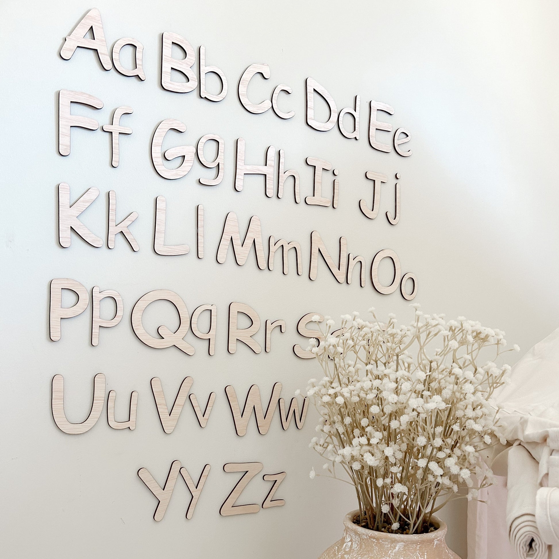Alphabet Wall Script | Playroom Decor | My Luxeve
