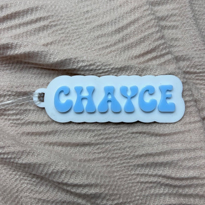 3D Personalised Acrylic Bag Tag - Back to School