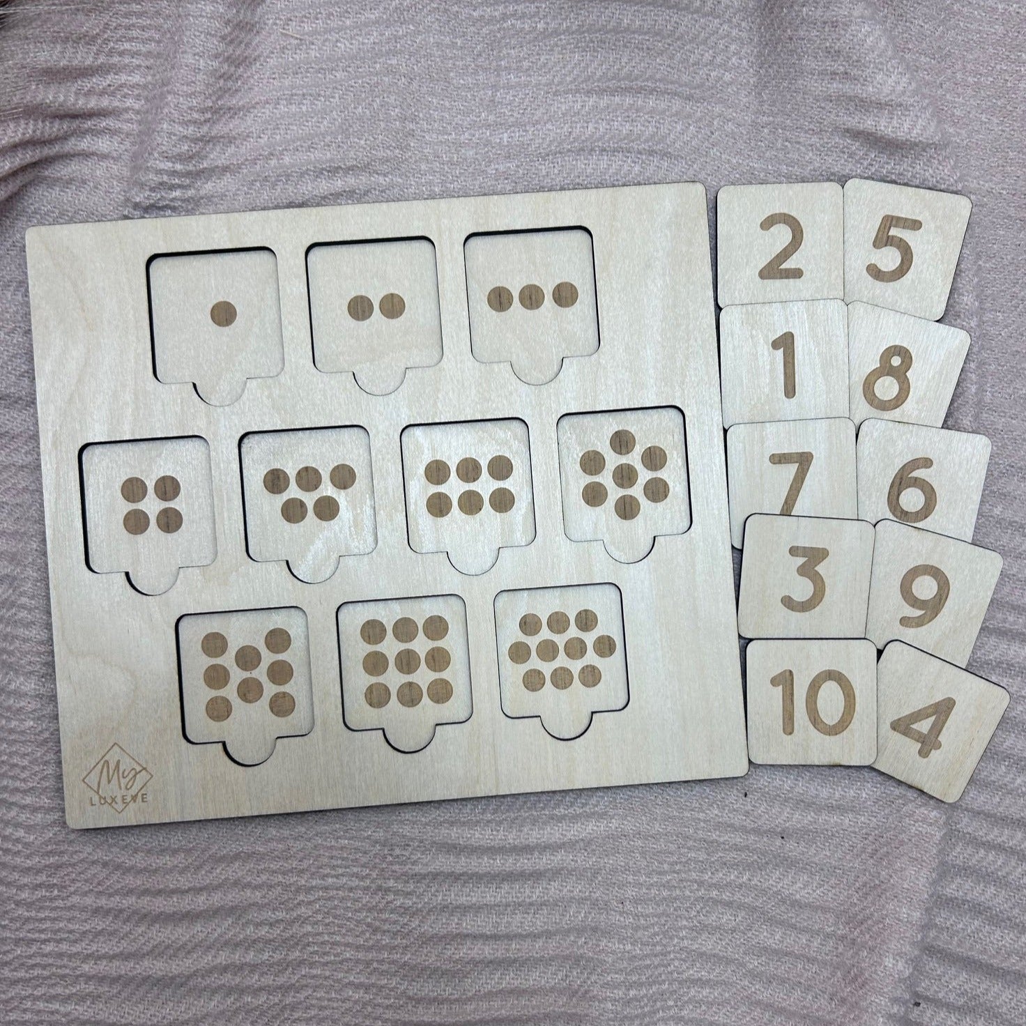 Number Puzzle Match Board 1-10