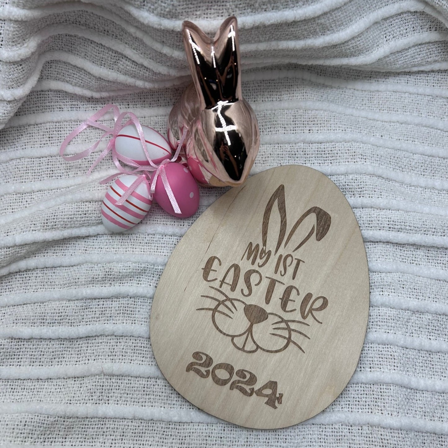 My First Easter Milestone | Bunny Nose Design