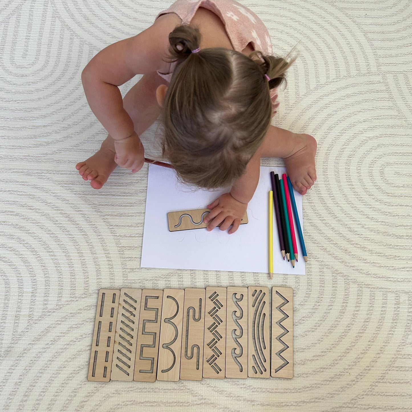 Educational Montessori Tracing Stencils