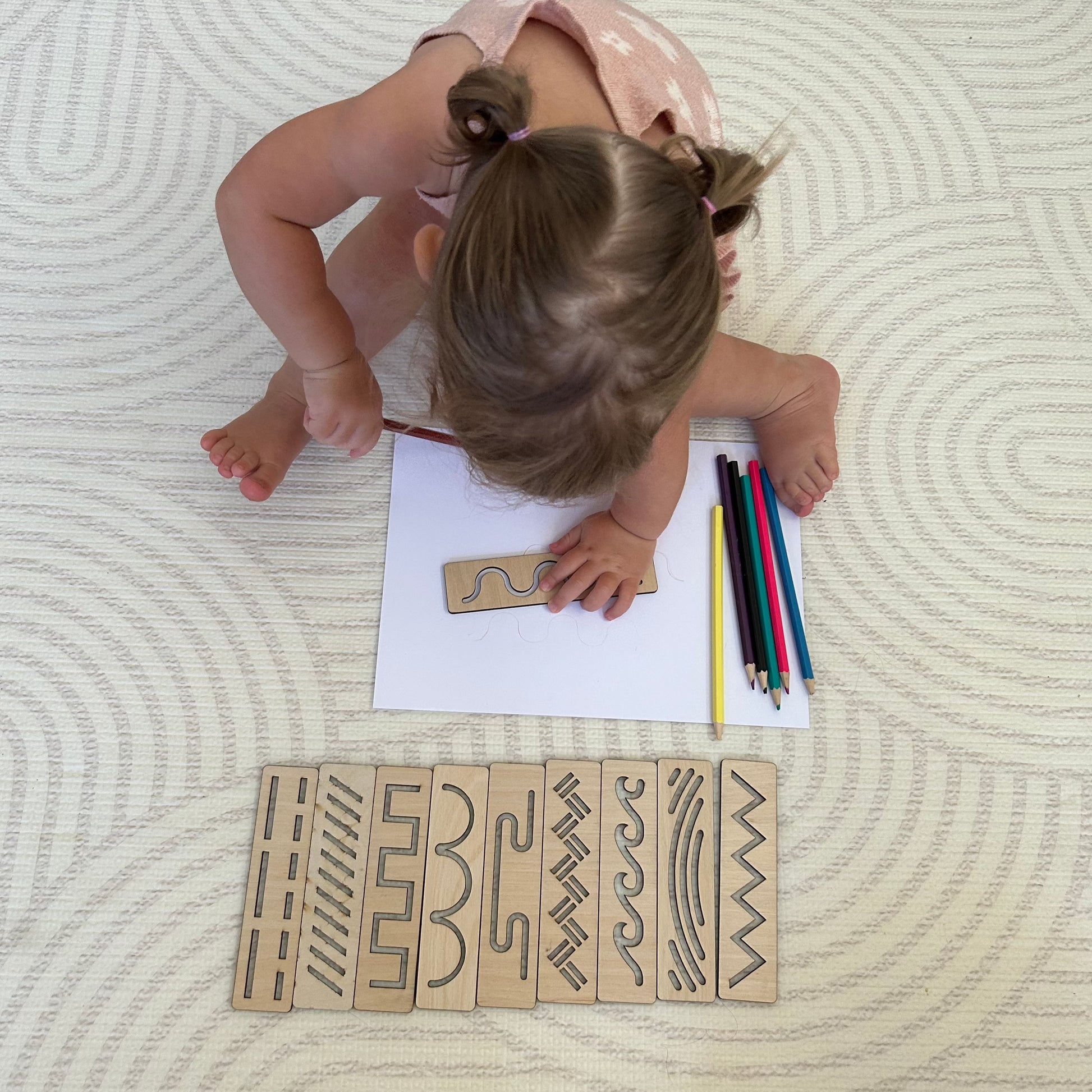 Educational Montessori Tracing Stencils