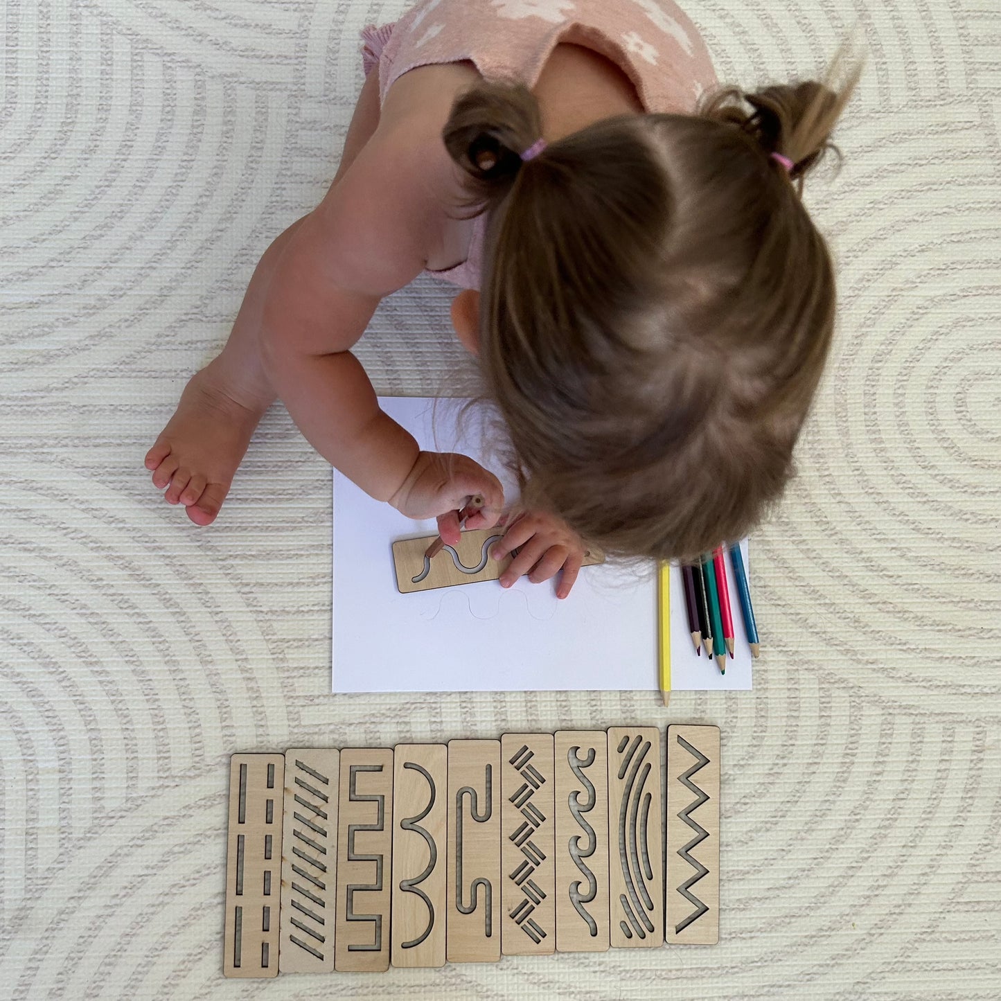 Educational Montessori Tracing Stencils