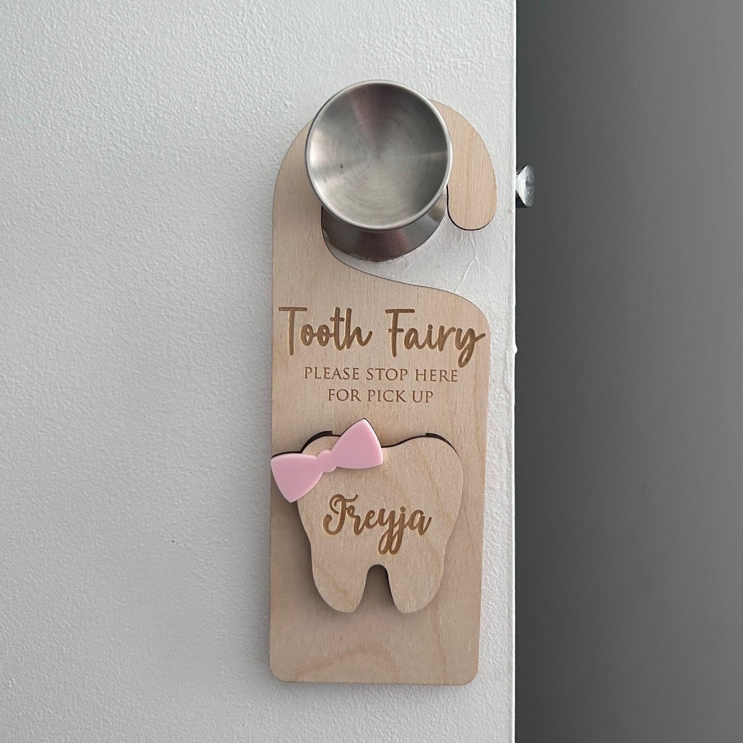 Tooth Fairy Door Hanger Personalised