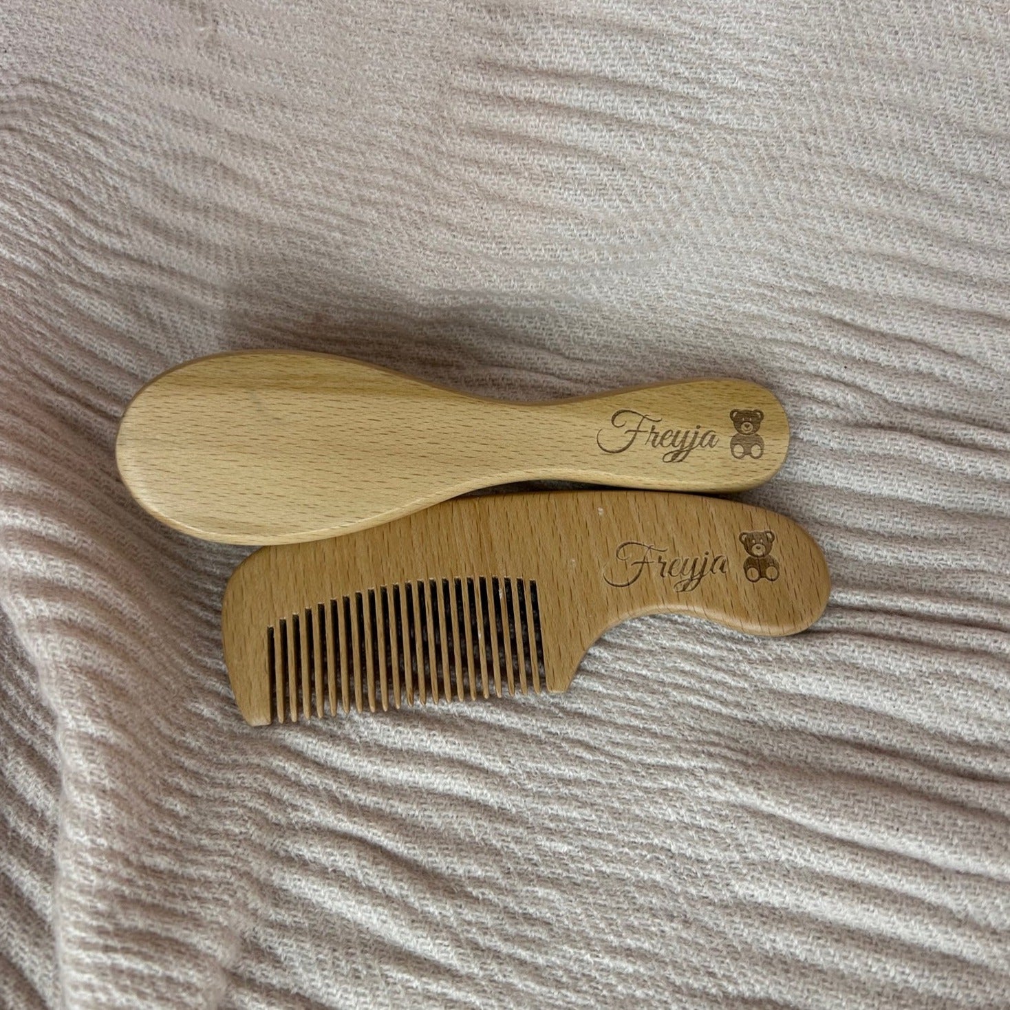Beechwood Baby Brush & Comb Set - Personalised