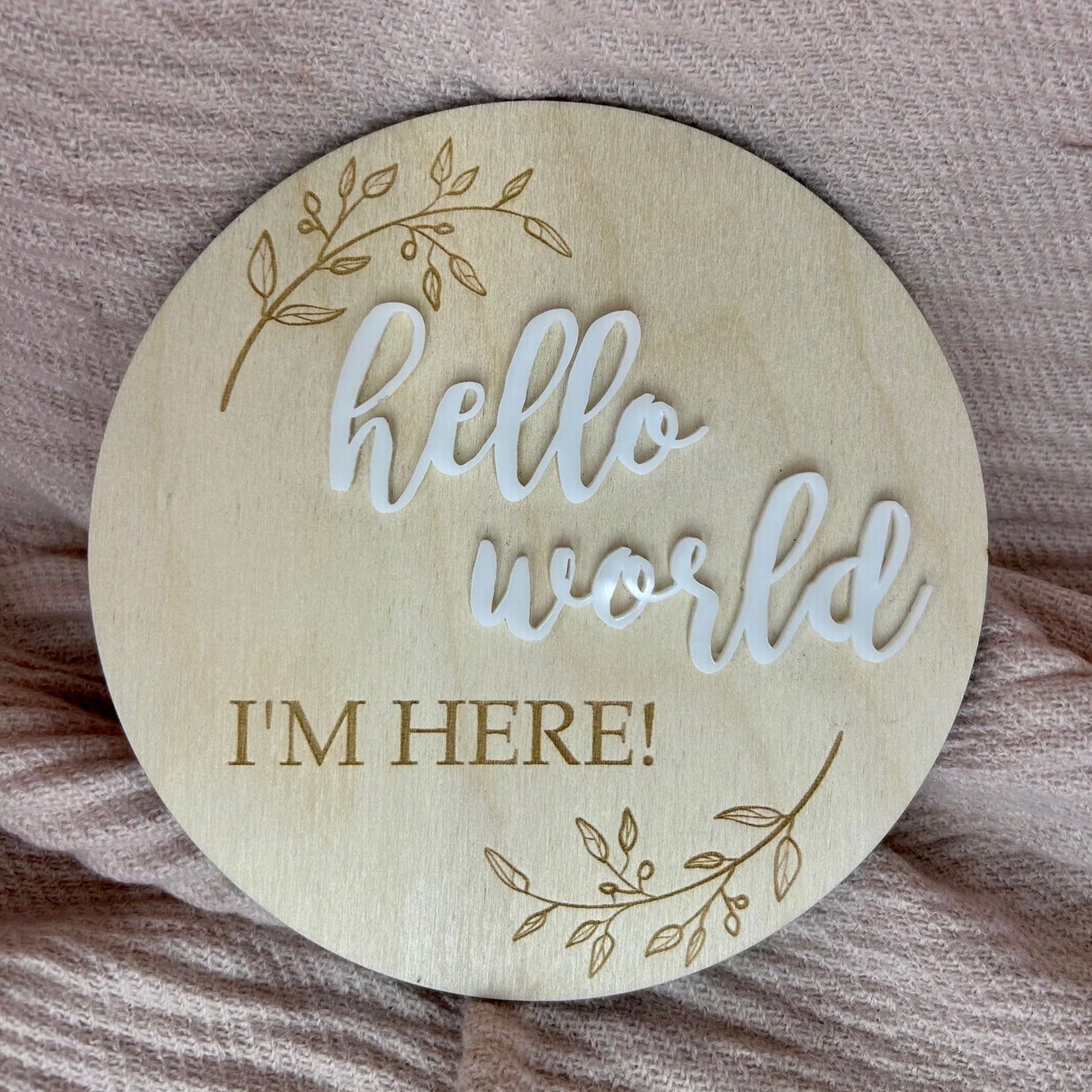 Hello World I'm Here Announcement Disc