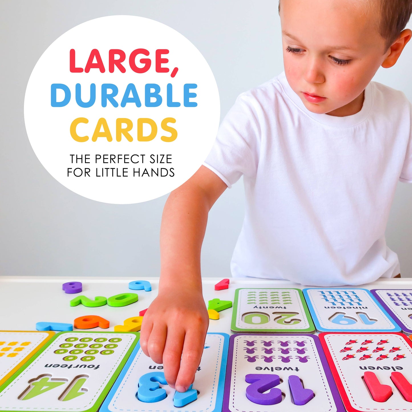 Large Durable cards for little Hands