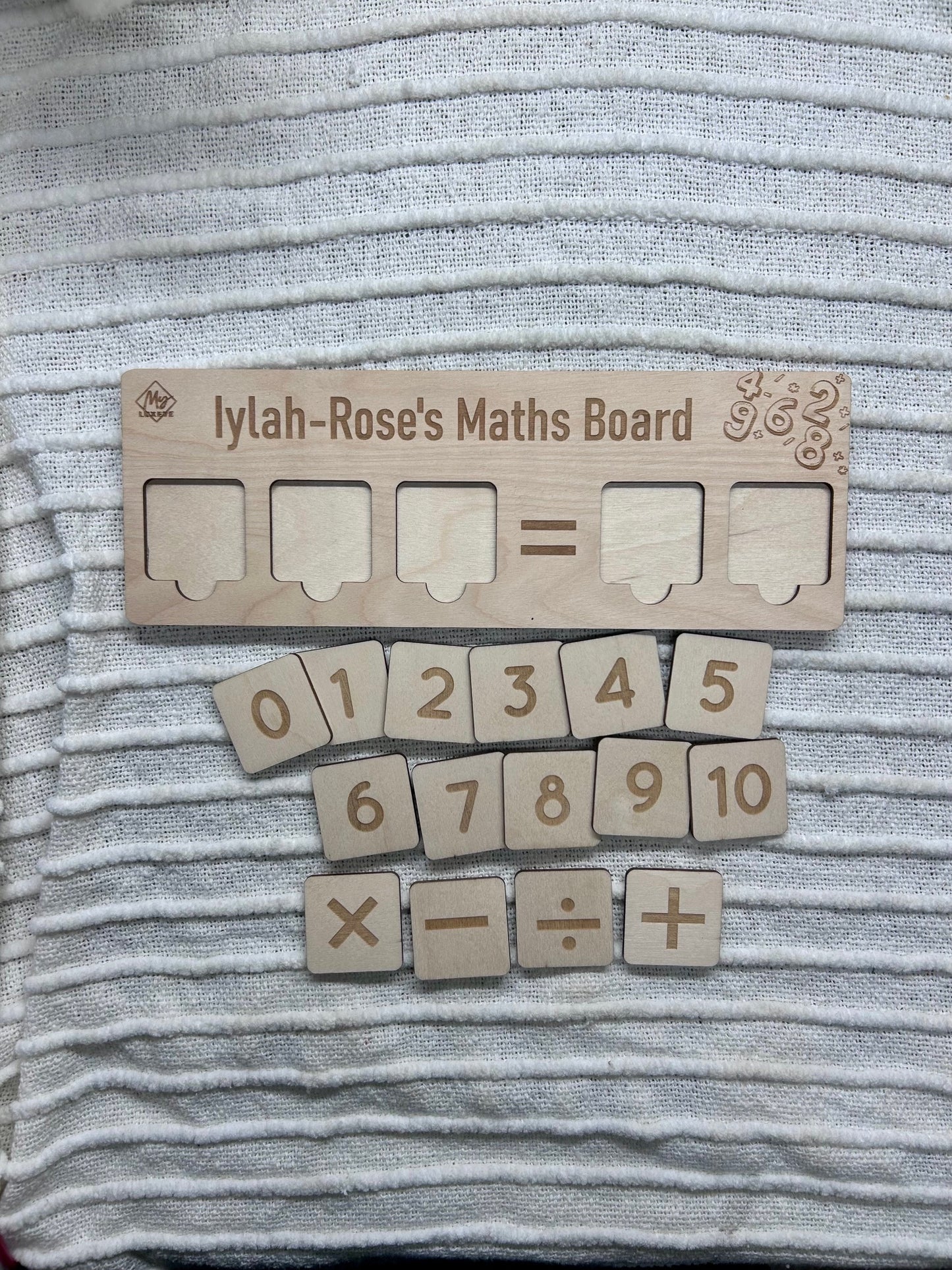 Personalised Maths Board