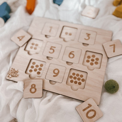 Number Puzzle Match Board