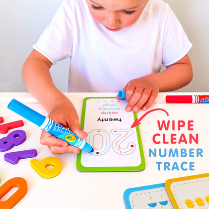 Number Trace and Wipe Clean