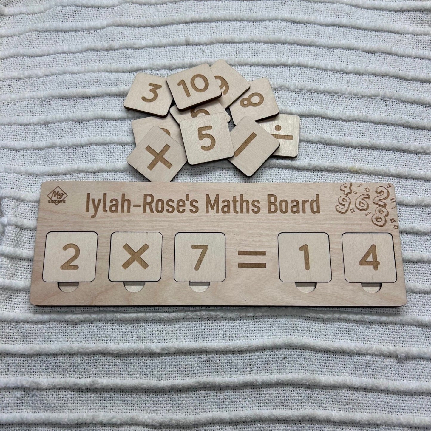 Personalised Maths Board