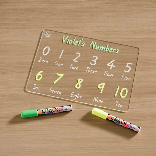 Personalised Numbers Tracing Board 0-10