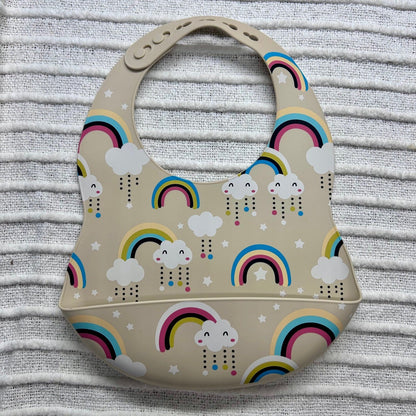 Rainbow Silicone Bib