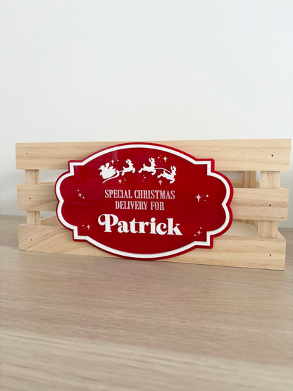 PLAQUE ONLY - Acrylic Christmas Plaque