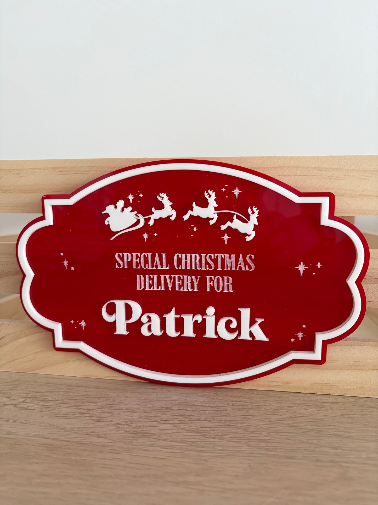 PLAQUE ONLY - Acrylic Christmas Plaque