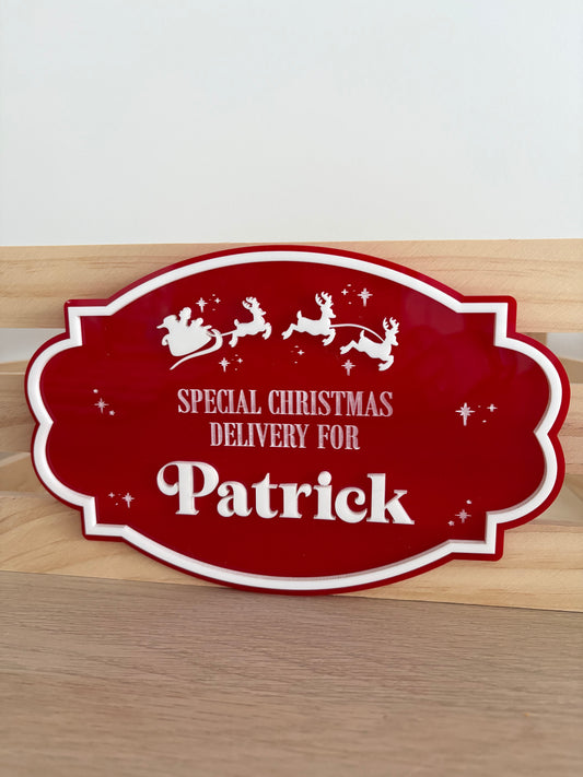 PLAQUE ONLY - Acrylic Christmas Plaque