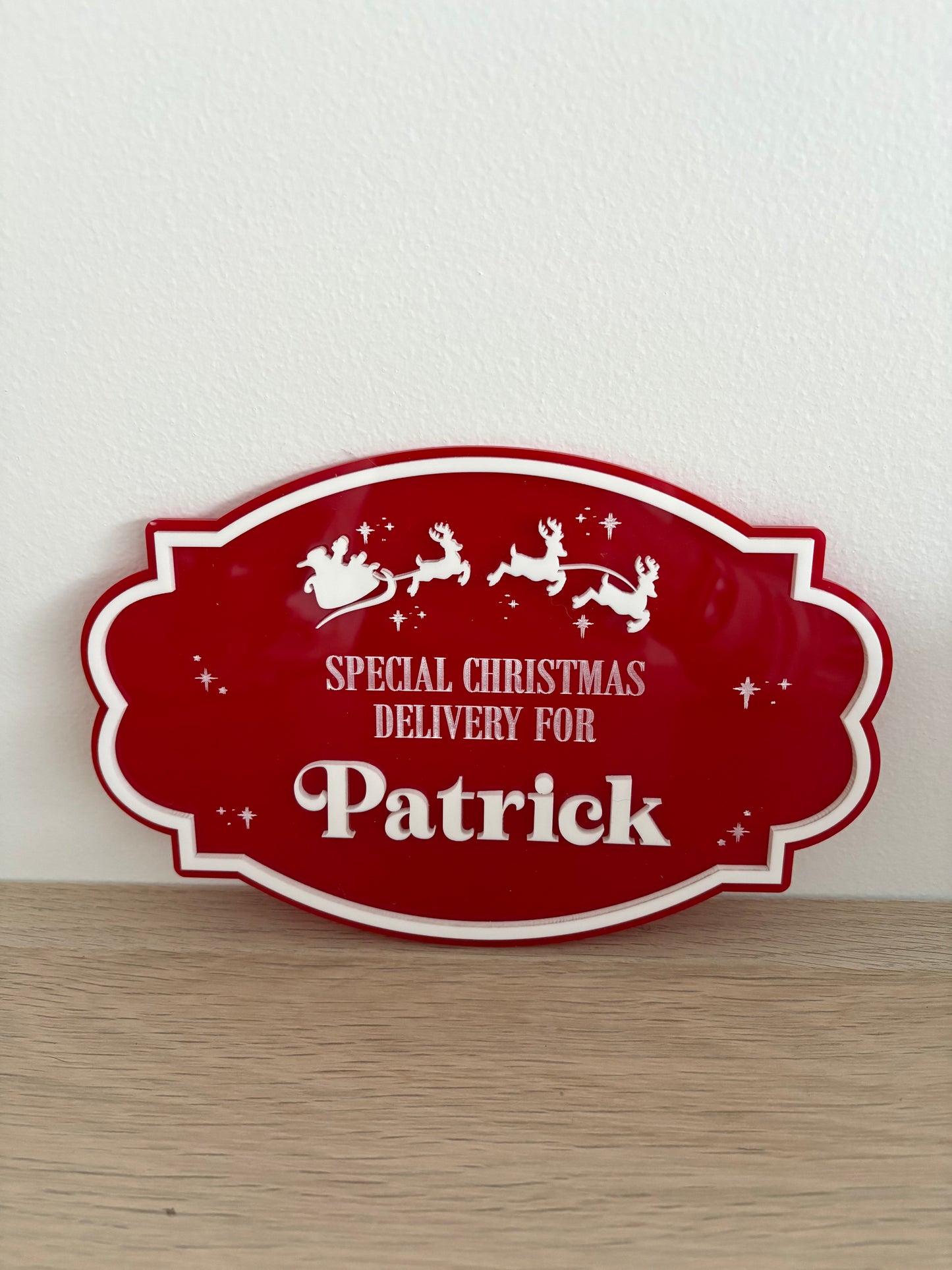 PLAQUE ONLY - Acrylic Christmas Plaque