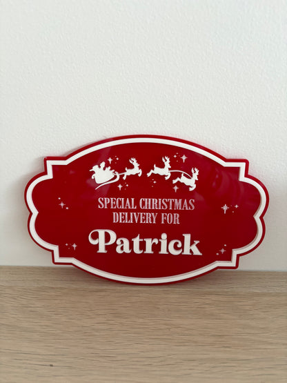 PLAQUE ONLY - Acrylic Christmas Plaque