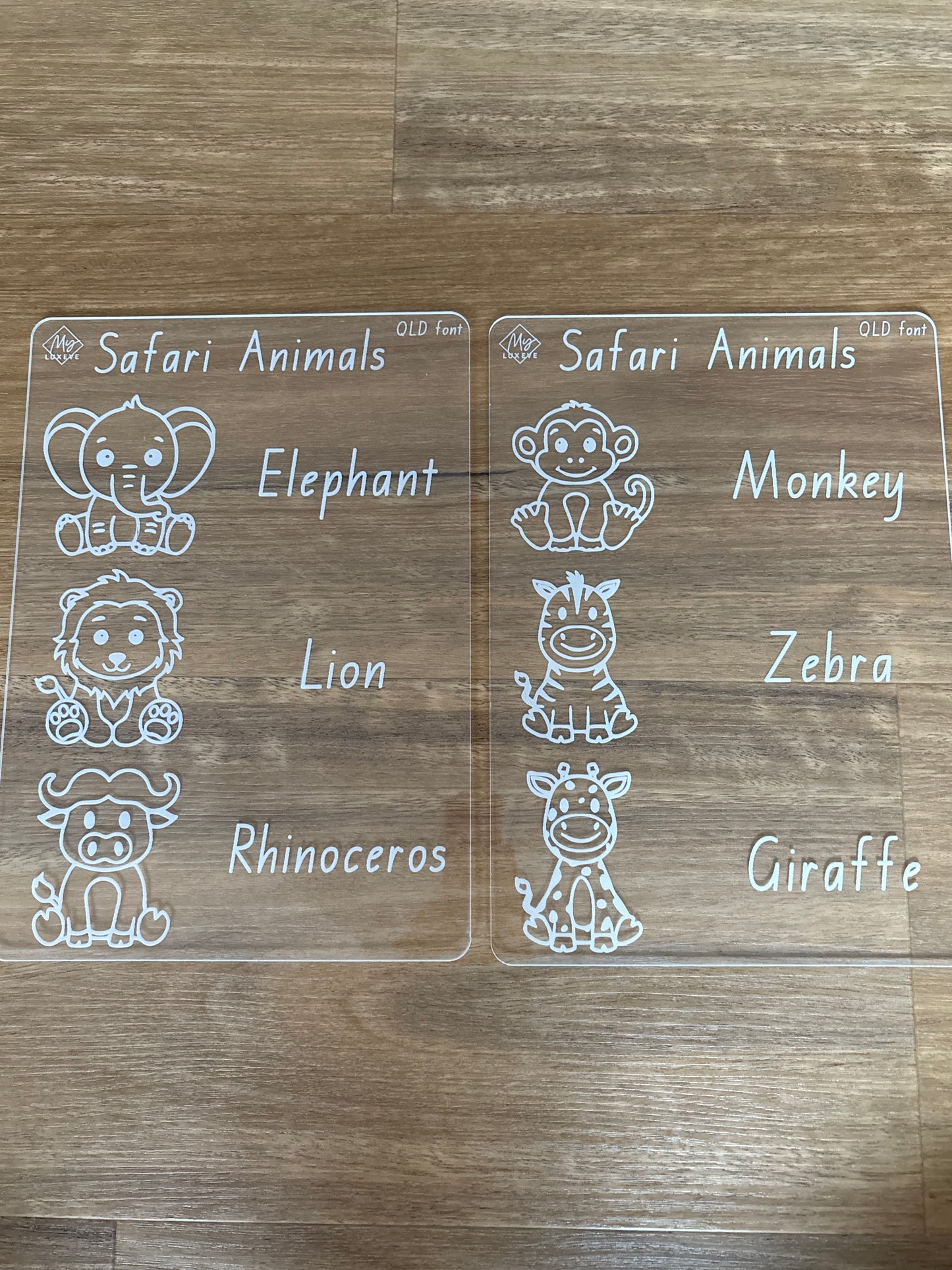 Safari Animals Tracing Board Bundle
